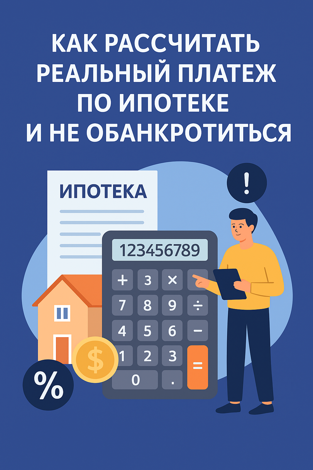 Как рассчитать реальный платёж по ипотеке в 2025 году и не обанкротиться