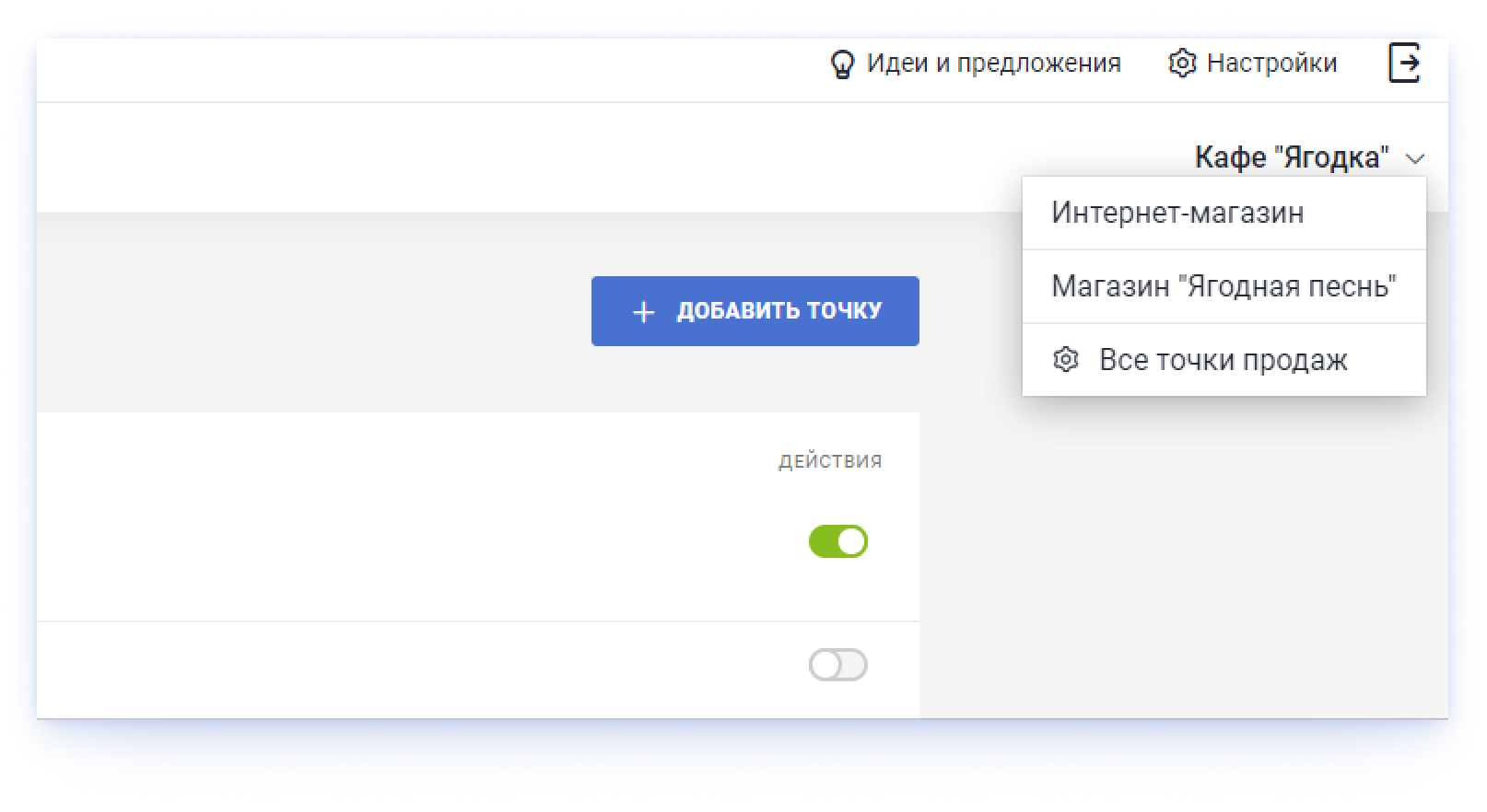 Как работать с торговой точкой