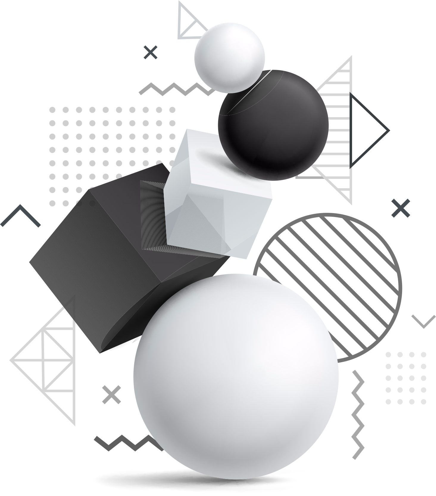 Physics shape. Eugene Vibe. Геометрические фигуры с формулами на фоне для презентации