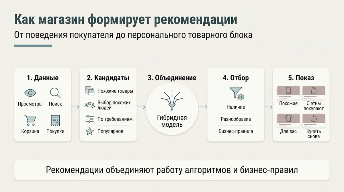 Как интернет-магазин формирует рекомендации