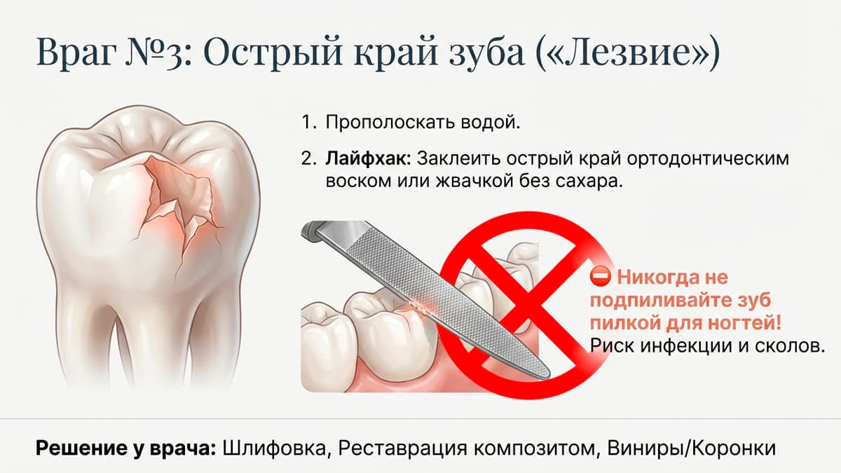 Почему нельзя подпиливать протез дома