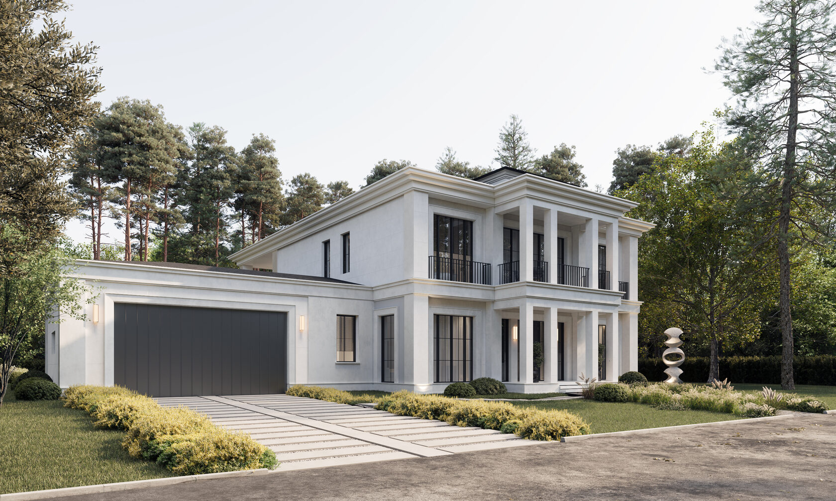 Дом в классическом стиле, 500 м2 — фото 6