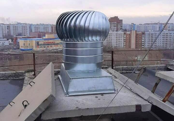 Монтаж турбодефлектора в Новосибирске