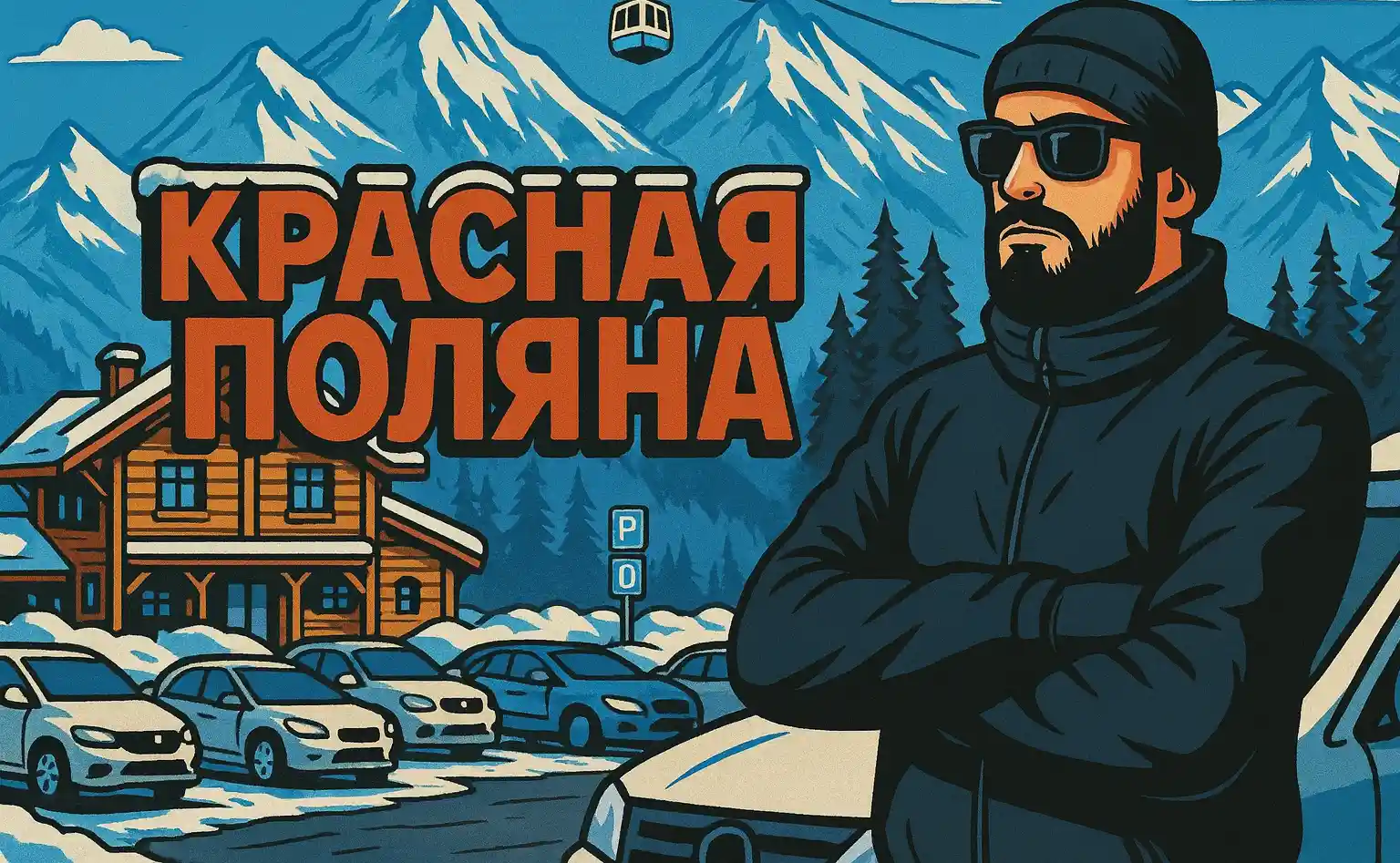 Красная Поляна — карта парковок