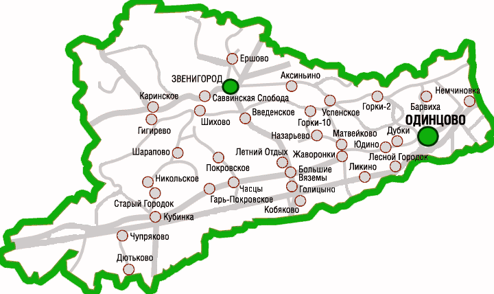 Погода в одинцово карта