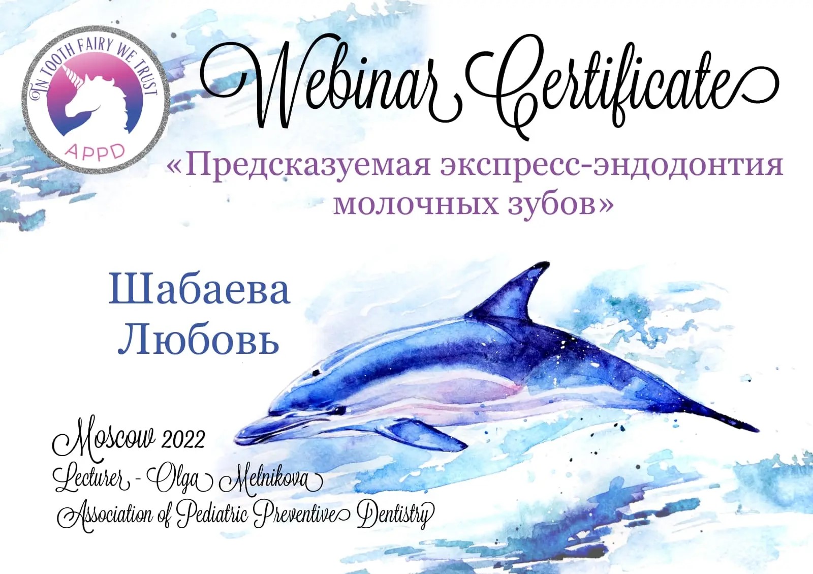Сертификат 1