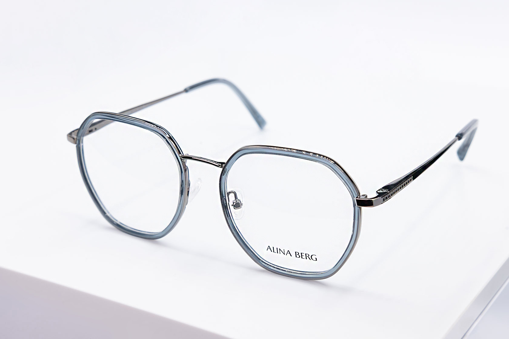 Купить очки Alina Berg для зрения в геометрической оправе для женщин ...