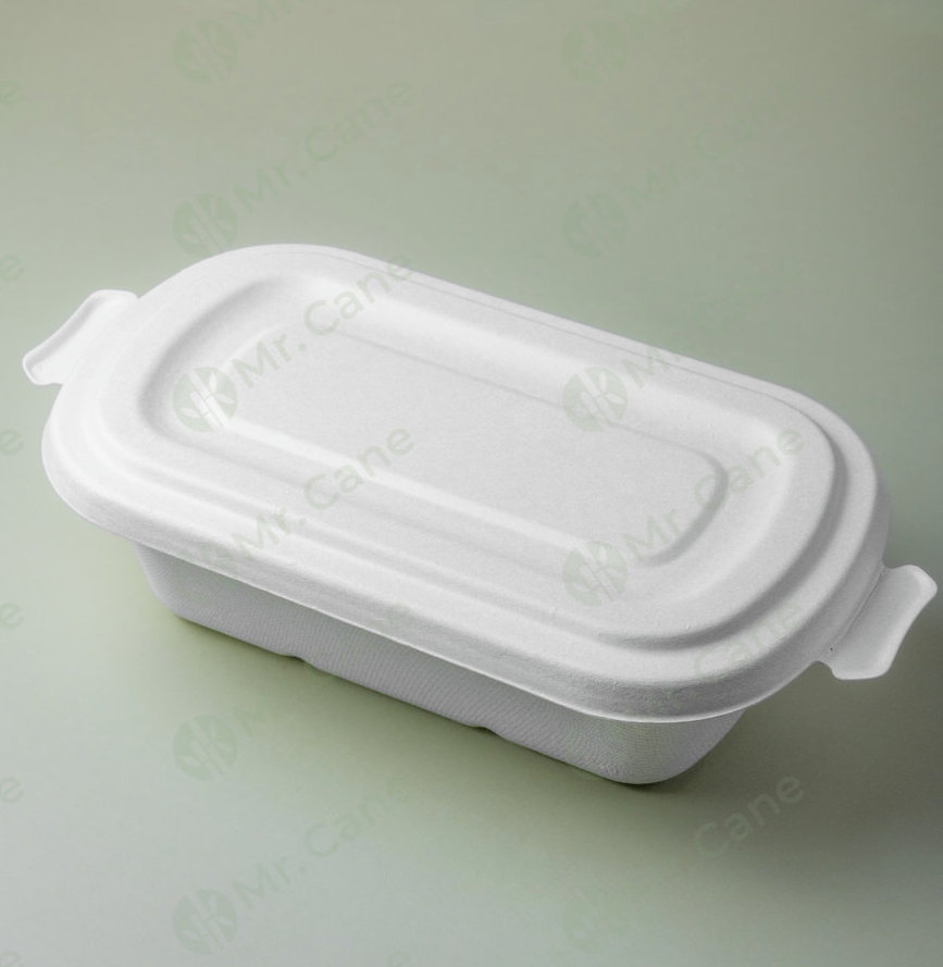 контейнер из сахарного тростника с крышкой