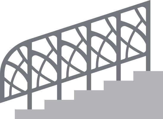Лазерная резка лестница из листового металла. Граффо