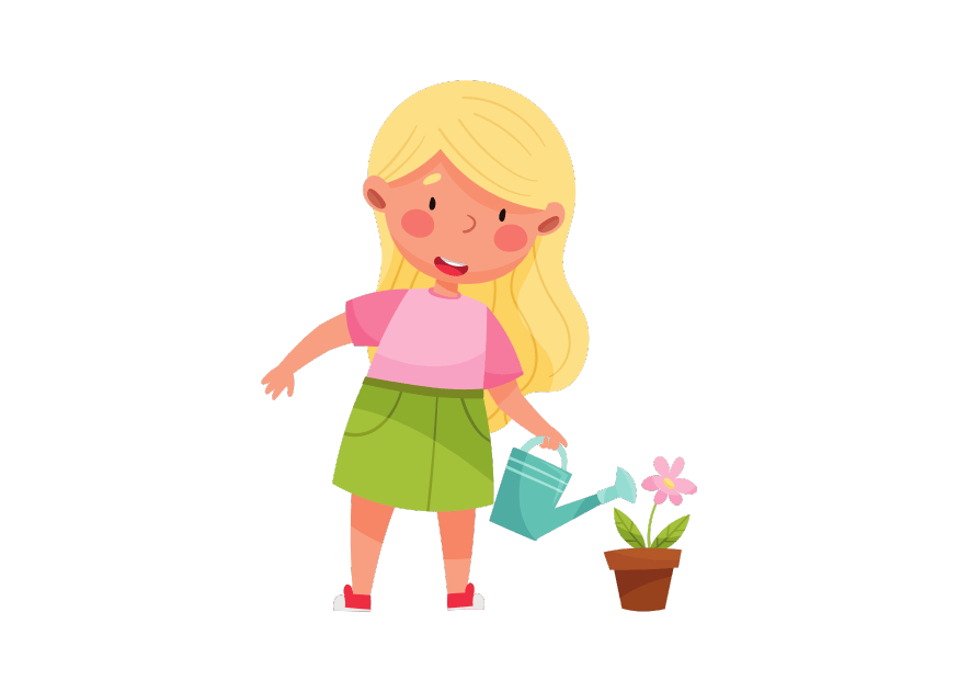 Water the plants — поливать растения