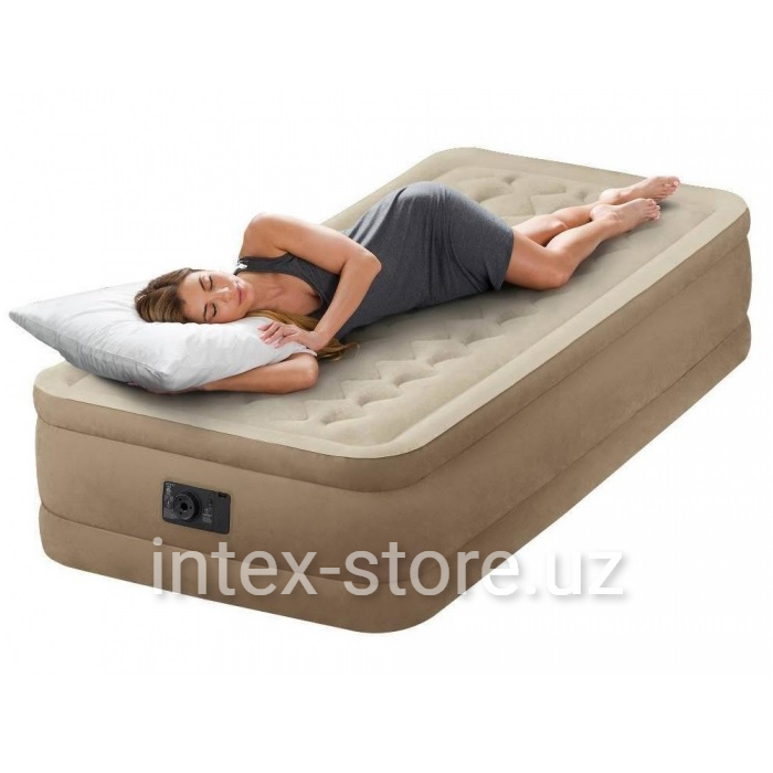 Односпальная надувная кровать со встроенным насосом Intex 64426 - Intex