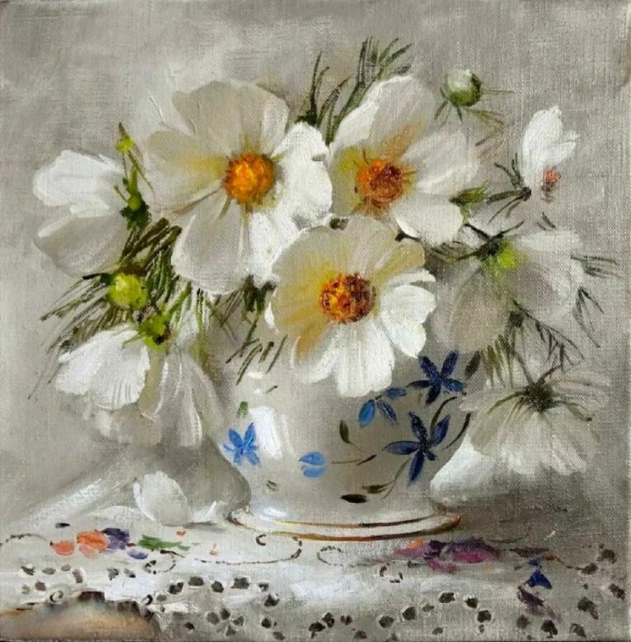Космея белая