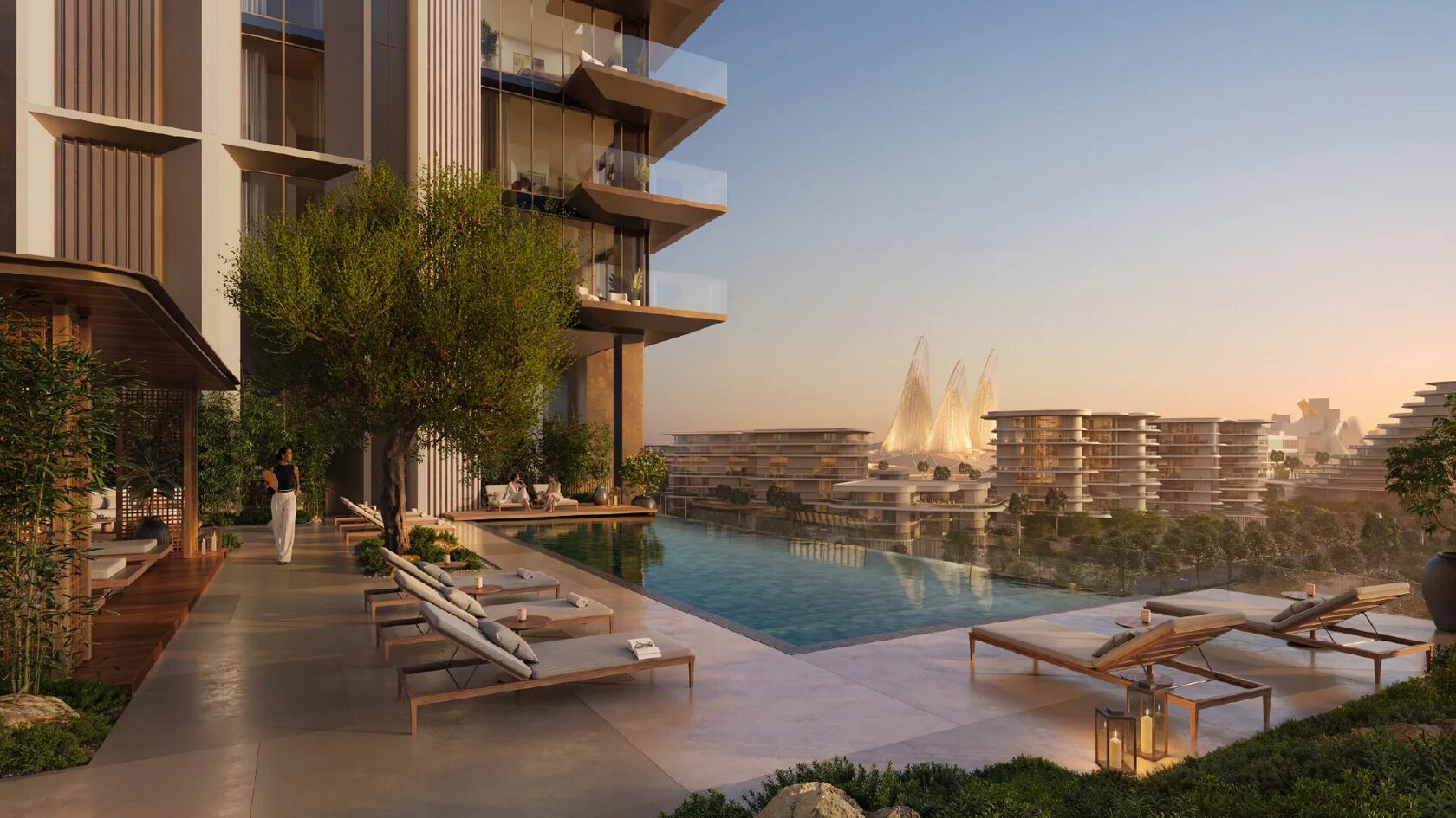 Sei Saadiyat by Aldar — rooftop pool and towers in Saadiyat Cultural District