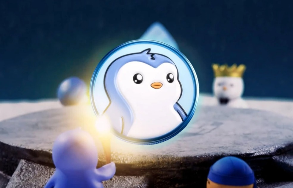 Chart showing $PENGU’s 24-hour price surge among top 200 cryptocurrencies