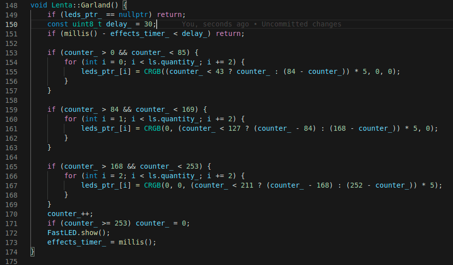 Effect logic code