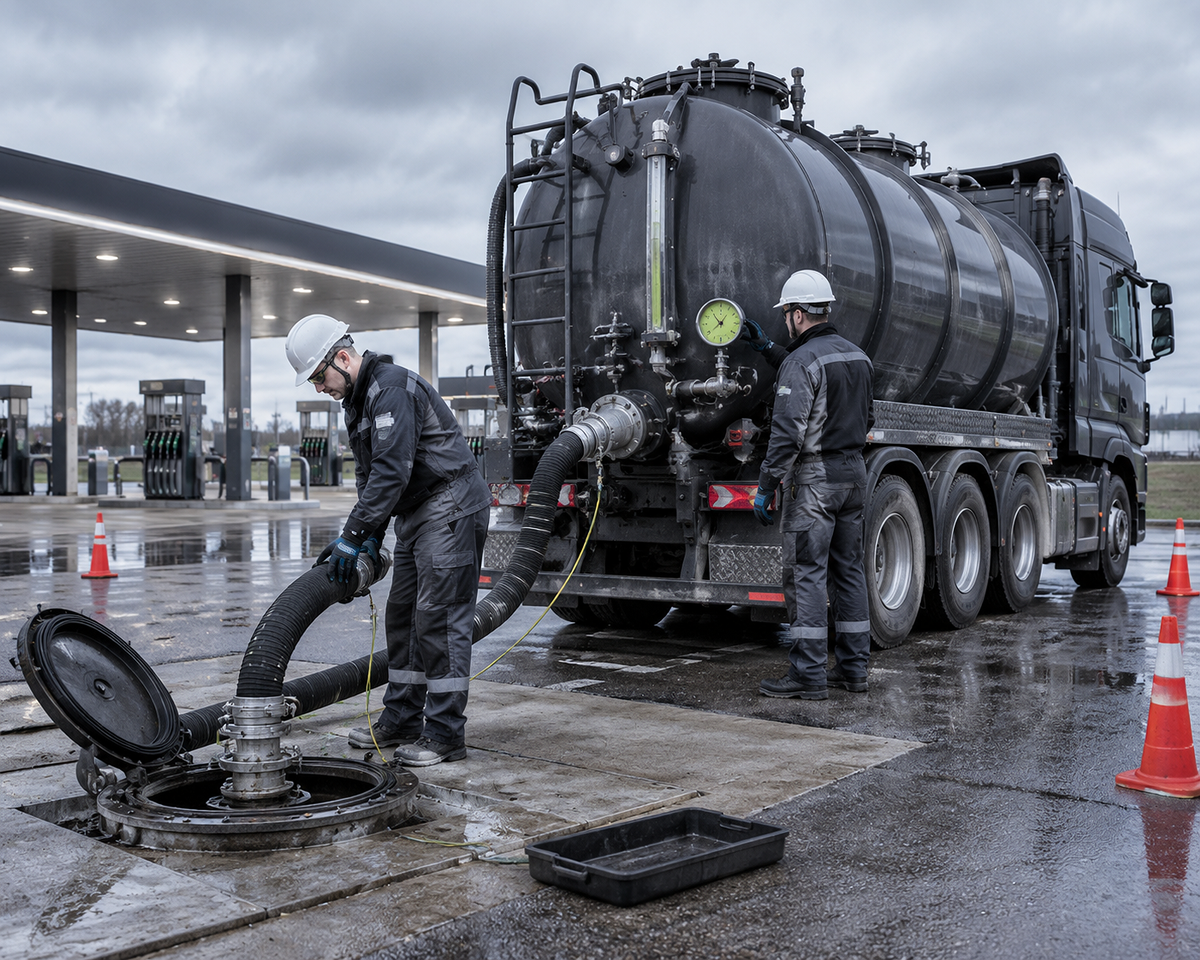 Откачка топлива и нефтепродуктов