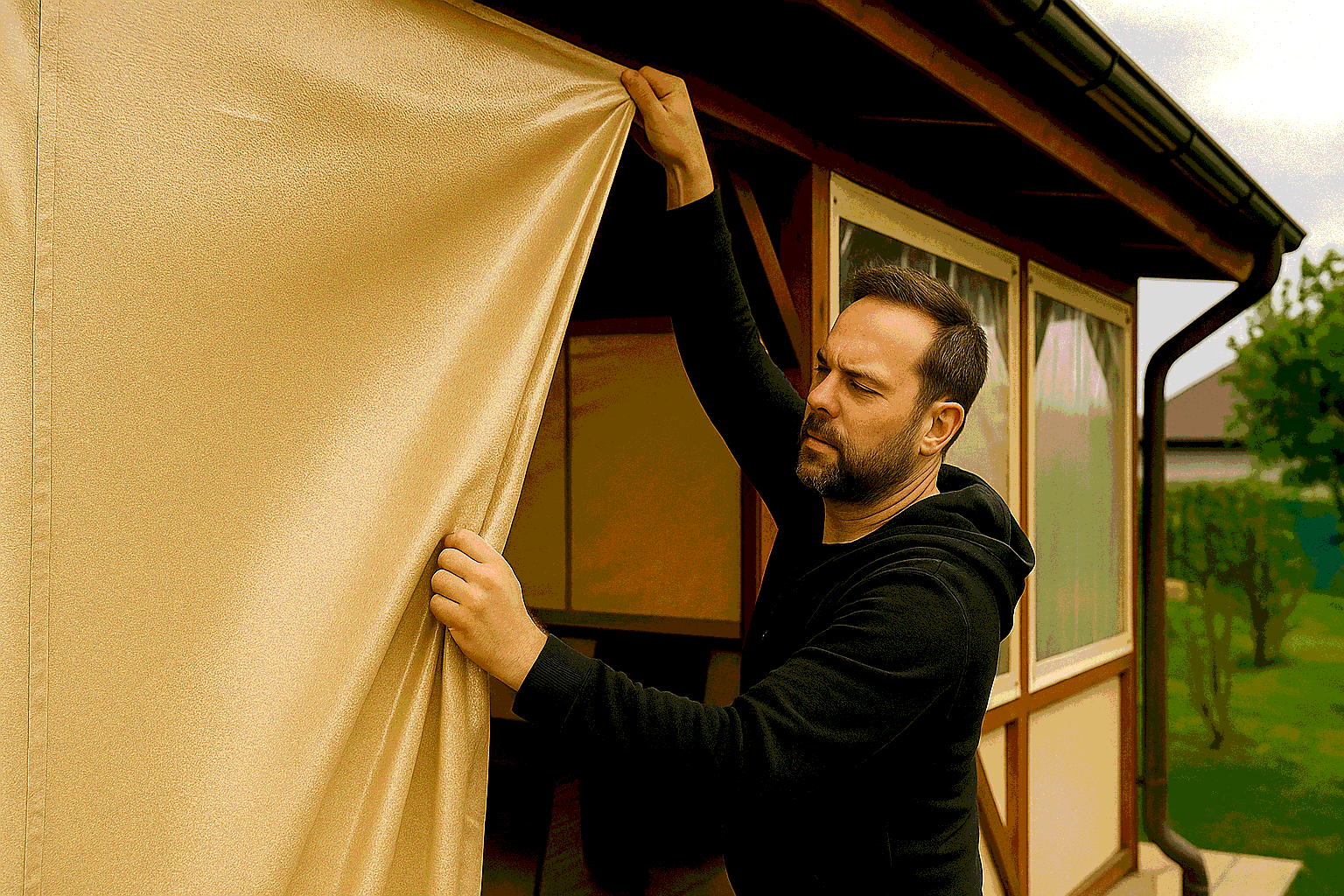 Чем закрыть веранду: мягкие окна и другие современные решения