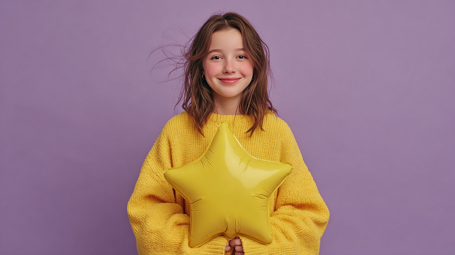 Девочка со звездой в руках — персональная песня на день рождения дочке