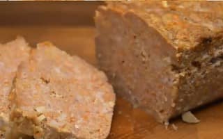 Приготовление мясного хлеба из куриного фарша в духовке: шаг 15