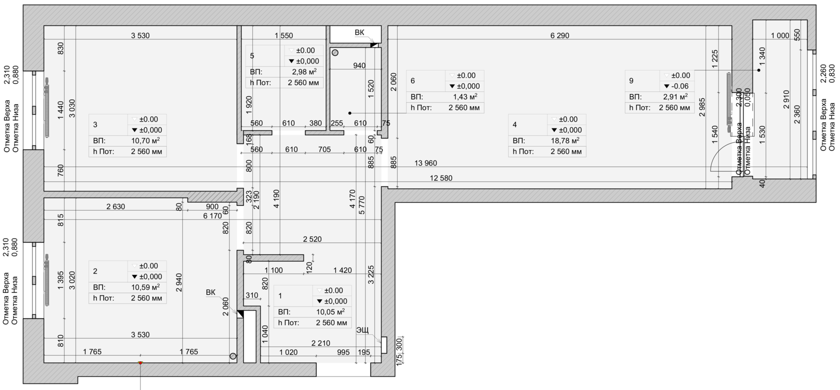 Дизайн проект интерьера квартиры в ЖК Новая Кузнечиха. Студия BUILART