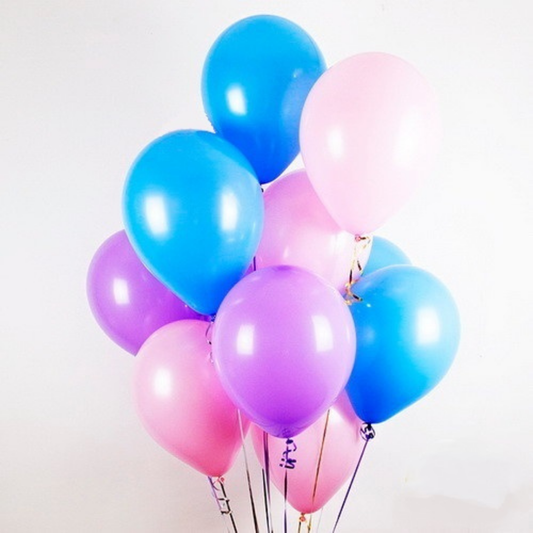 Воздушные шарики на День Рождения на любой вкус, разноцветные, с надписями и без