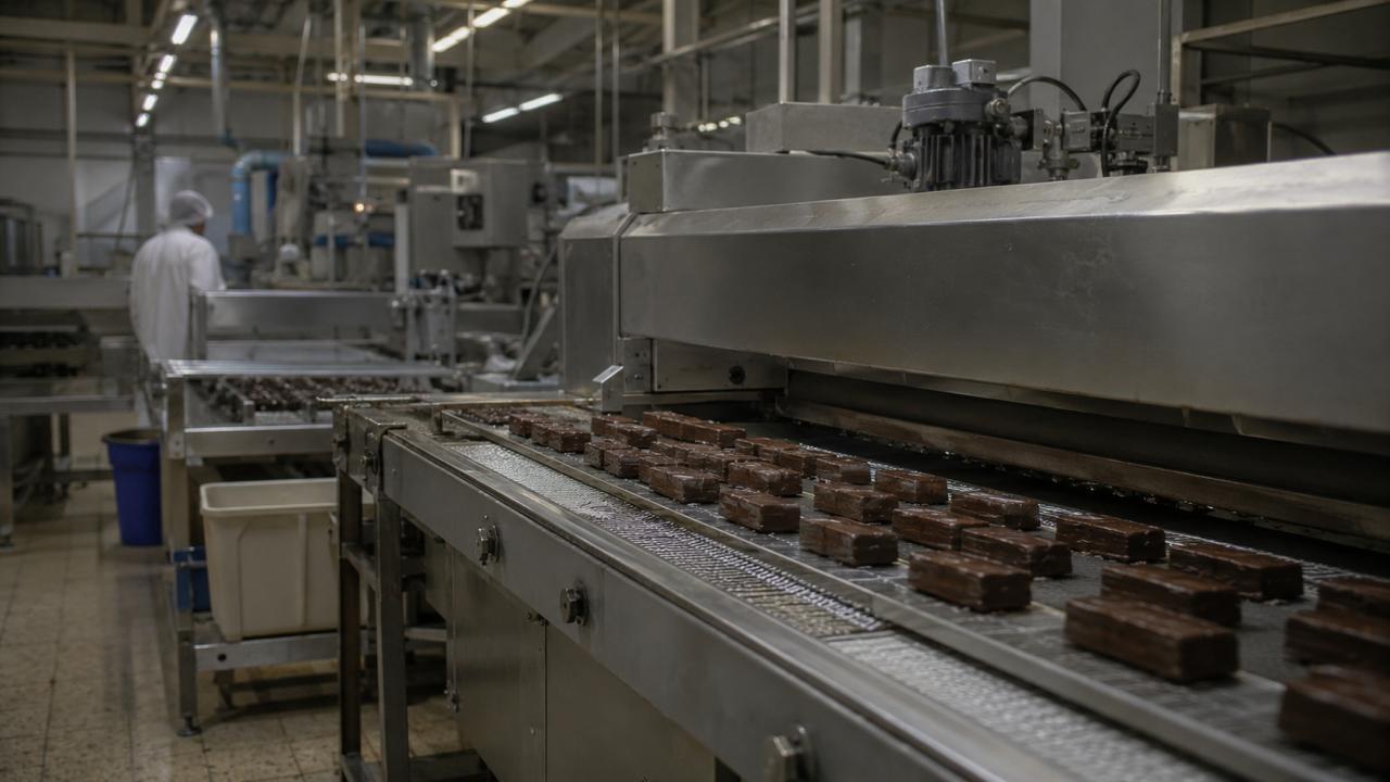 Демонстрационное изображение линии производства кондитерской продукции