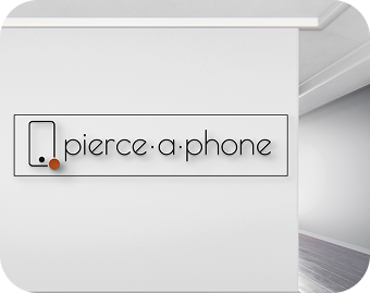 Pierce·a·phone — пример применения логотипа