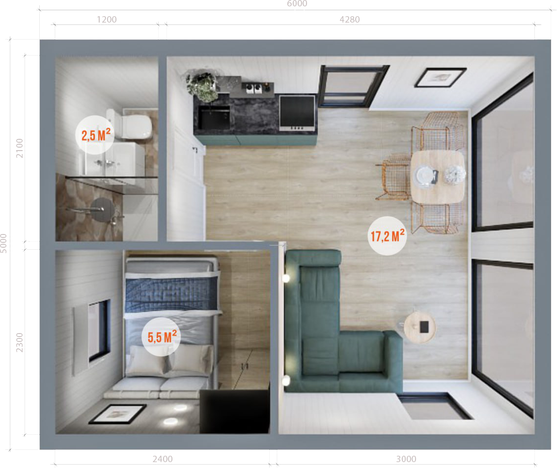 Модульный дом одноэтажный Туапсе цена Модульный дом одноэтажный Туапсе цена