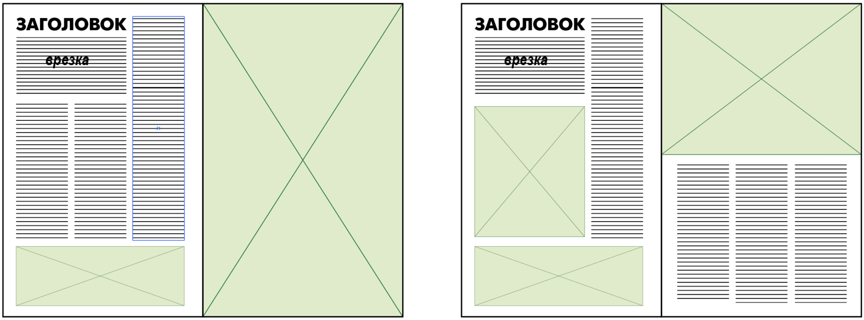 Тест по многостраничному дизайну