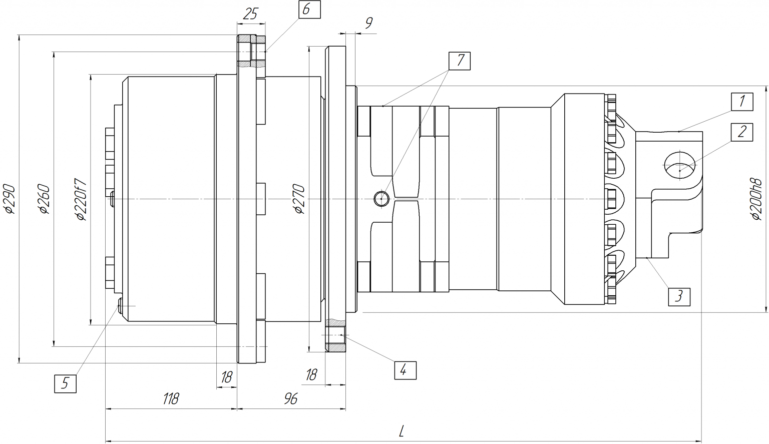 Габаритные и присоединительные размеры