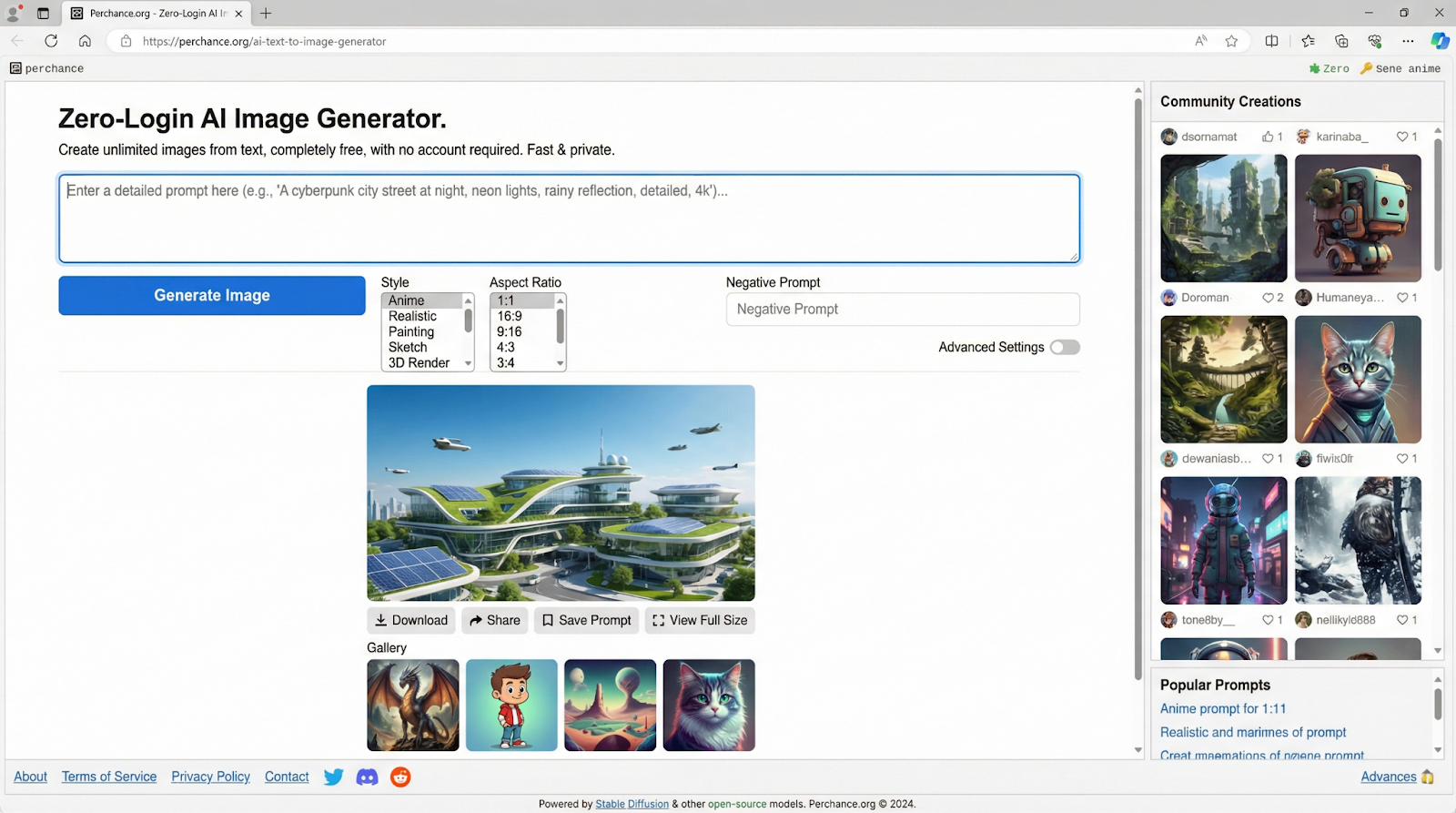 Perchance.org: zero-login idea lab