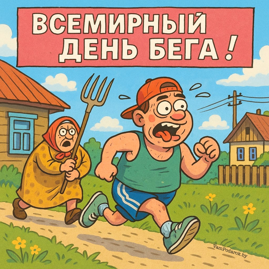 4 июня – Всемирный день бега - открытка