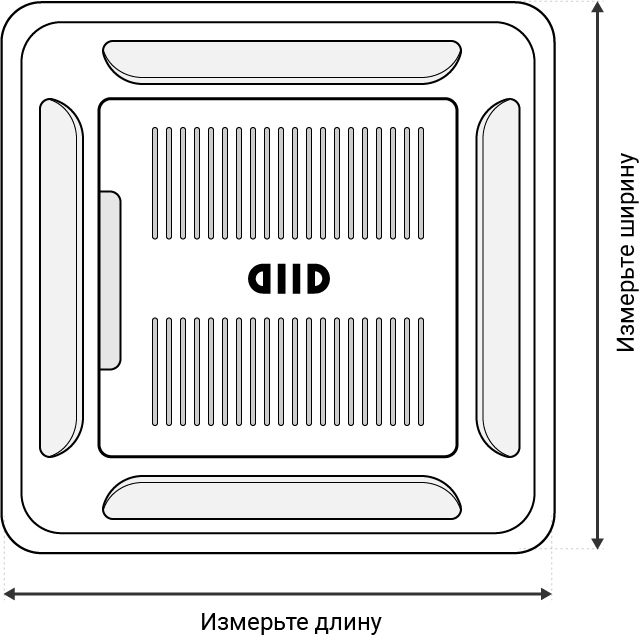 Короб для кондиционера наружный размеры