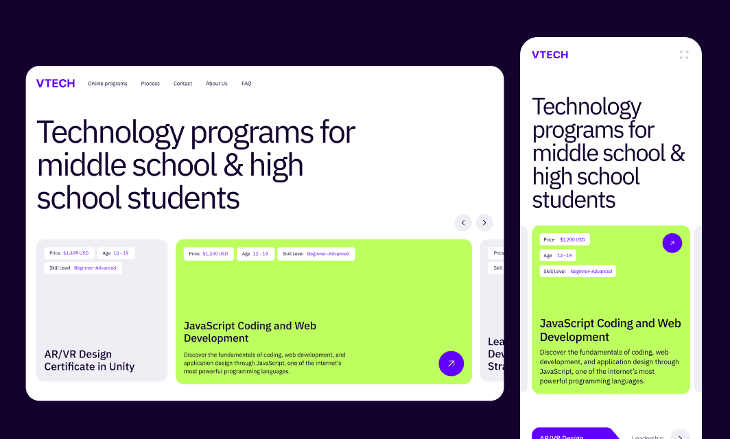 Заказать дизайн сайта на тильде для онлайн школы