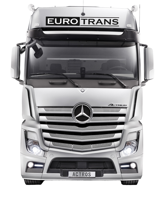 Белый фургон вид спереди