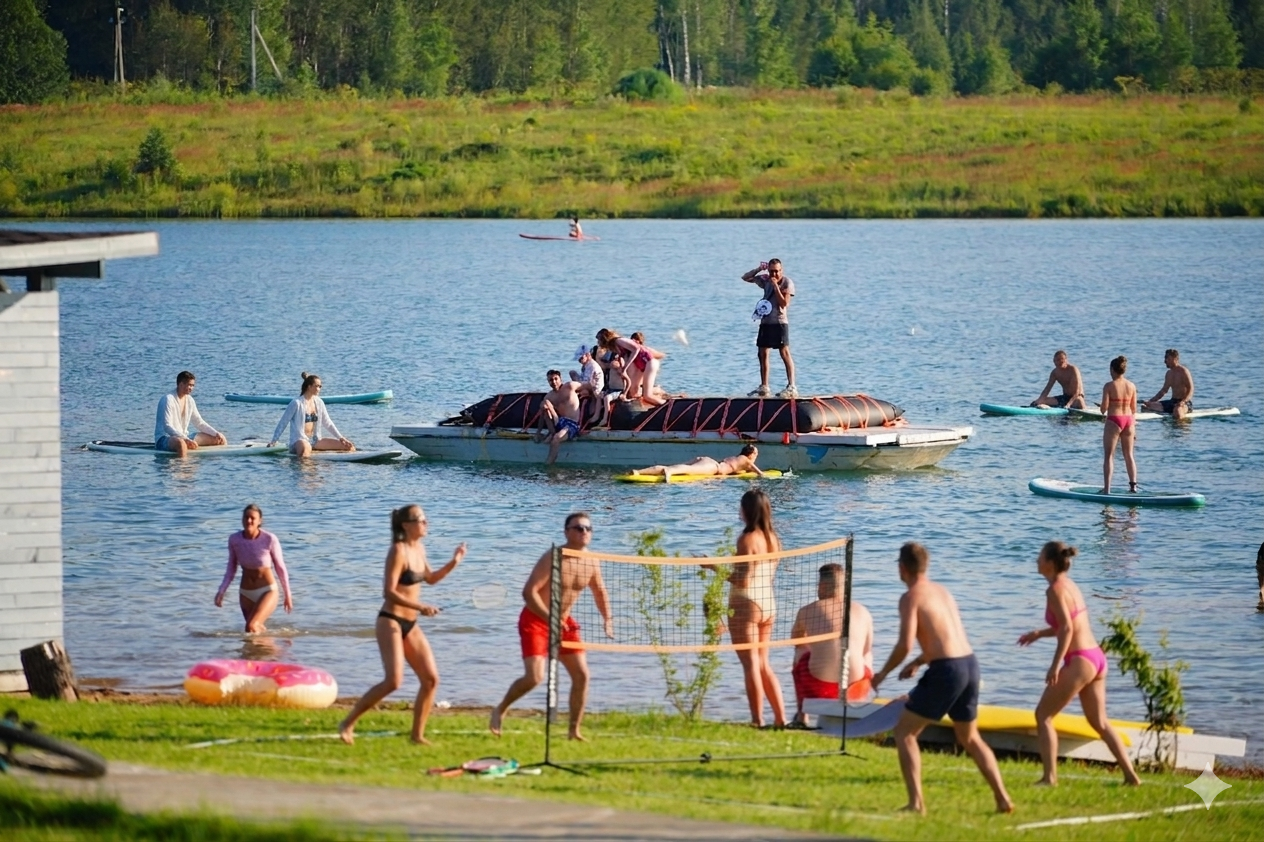 Суббота. Все как в лагере. Только лучше — Surf-Camp в Подмосковье, тур FatBus, фото 2