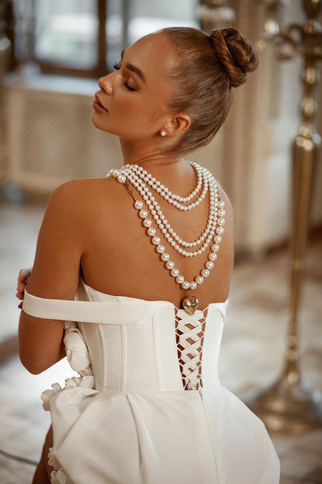 Свадебное платье мини с корсетом Ростов