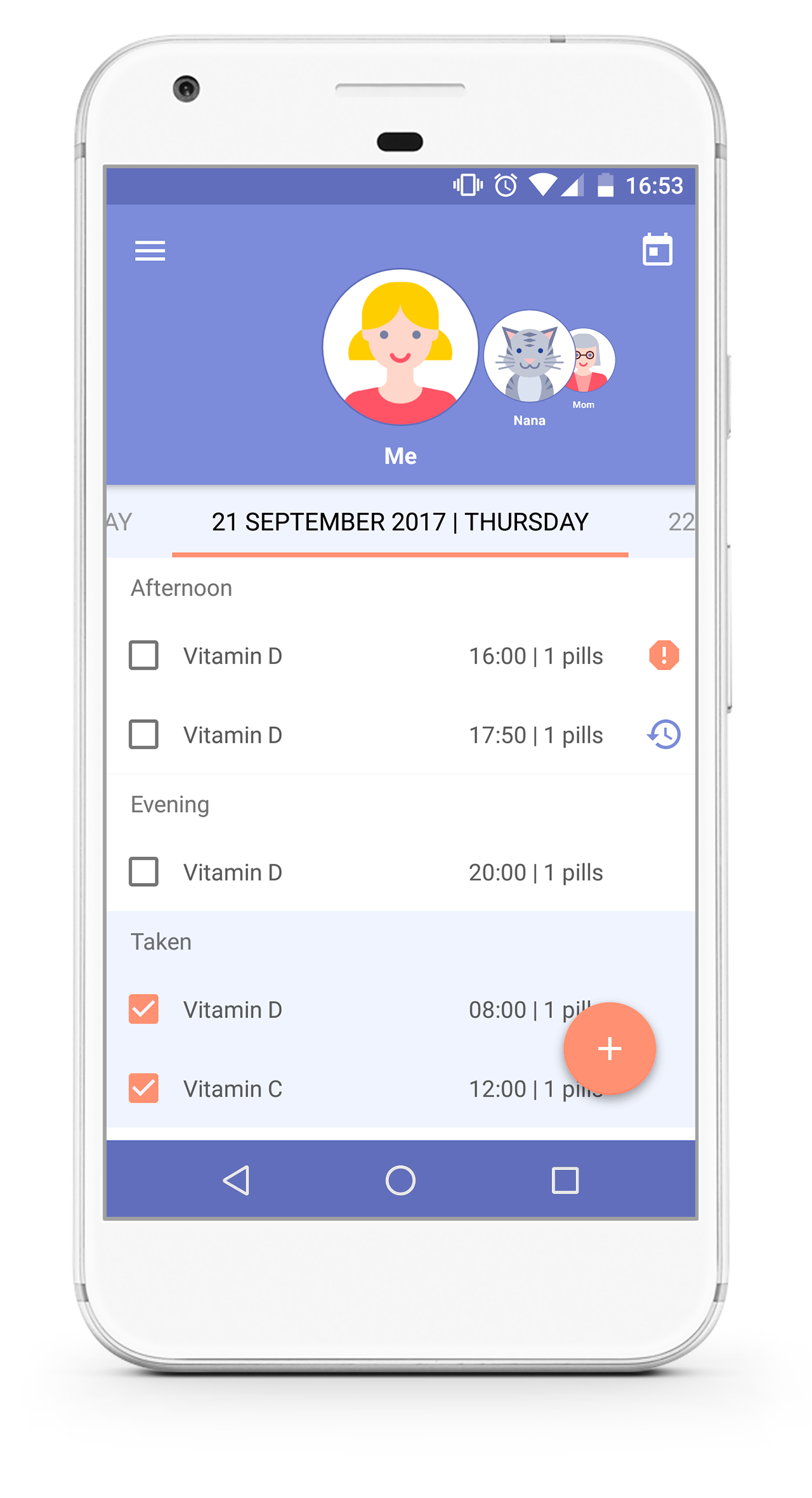 Handy pills reminder &amp; medication tracker