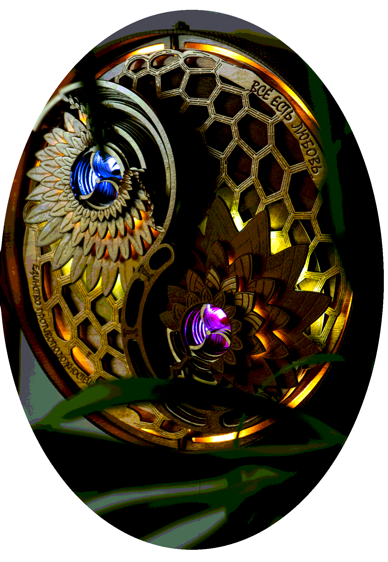 Дизайнерский светильник Инь Ян