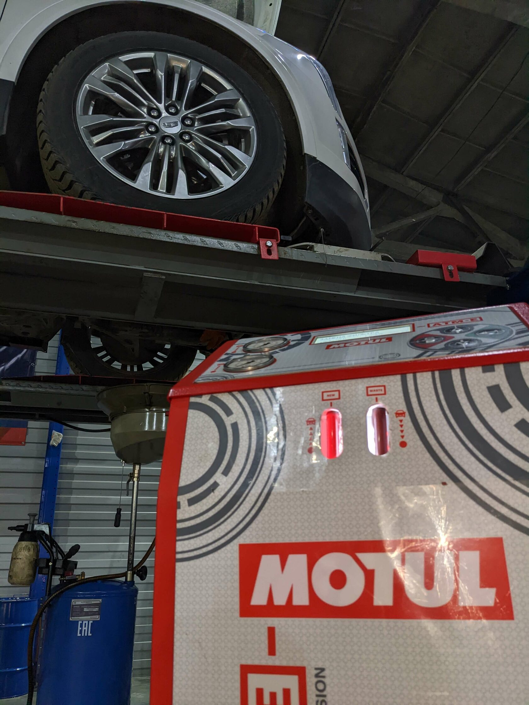 Процесс замещения масла