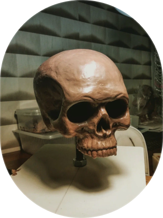 Череп скульптура от Александра Петрова