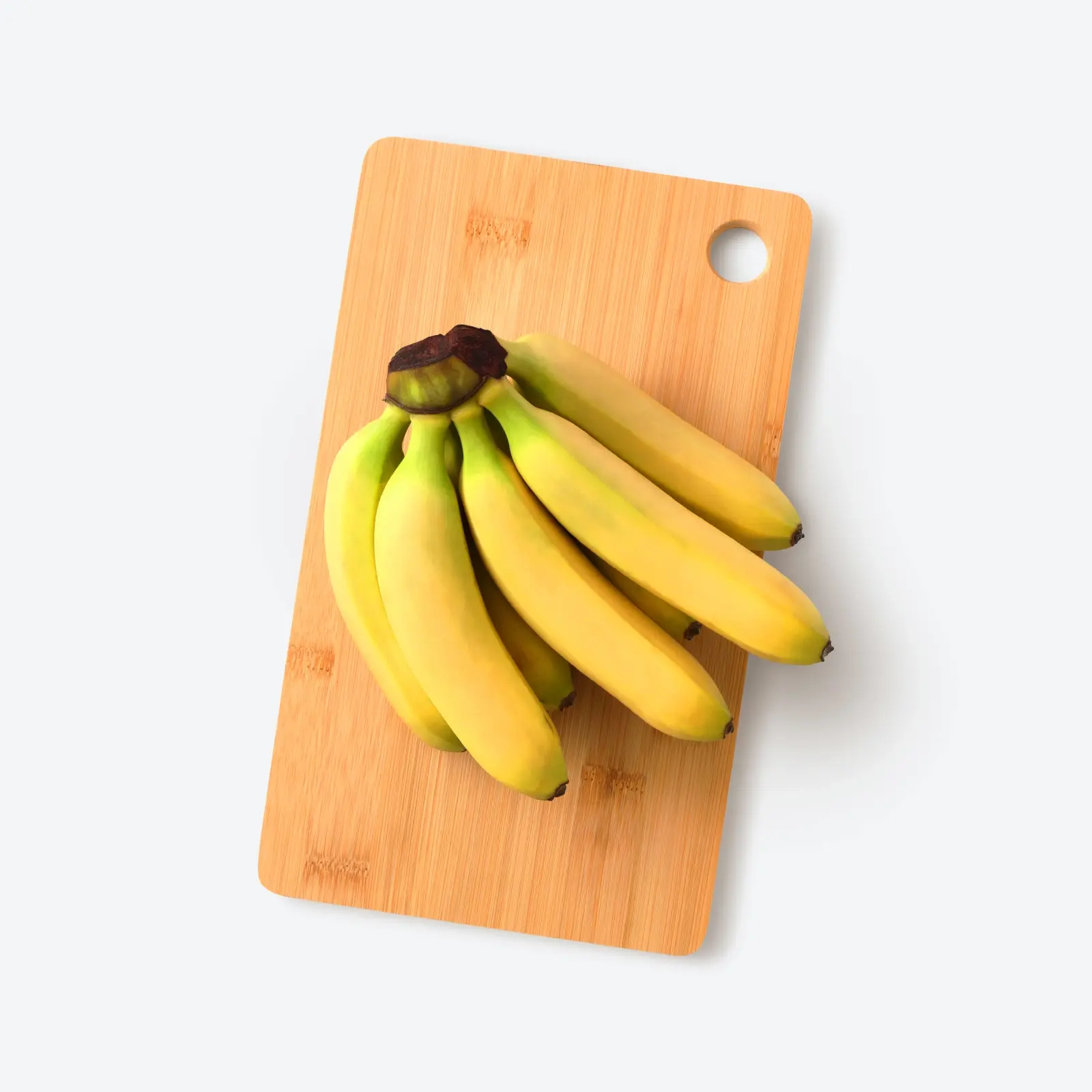 Фотосъемка бананов на белом