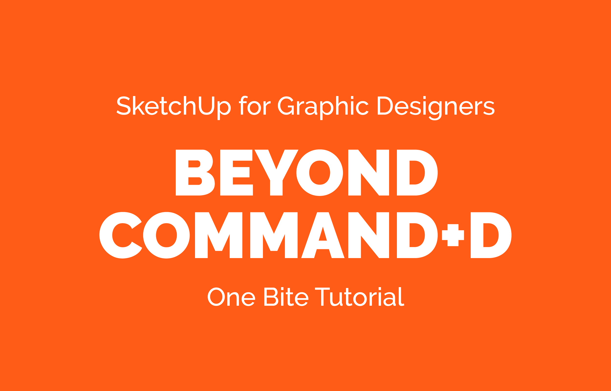 Beyond Command D: Tutorial thumbnail for SketchUp arrays and repeating objects