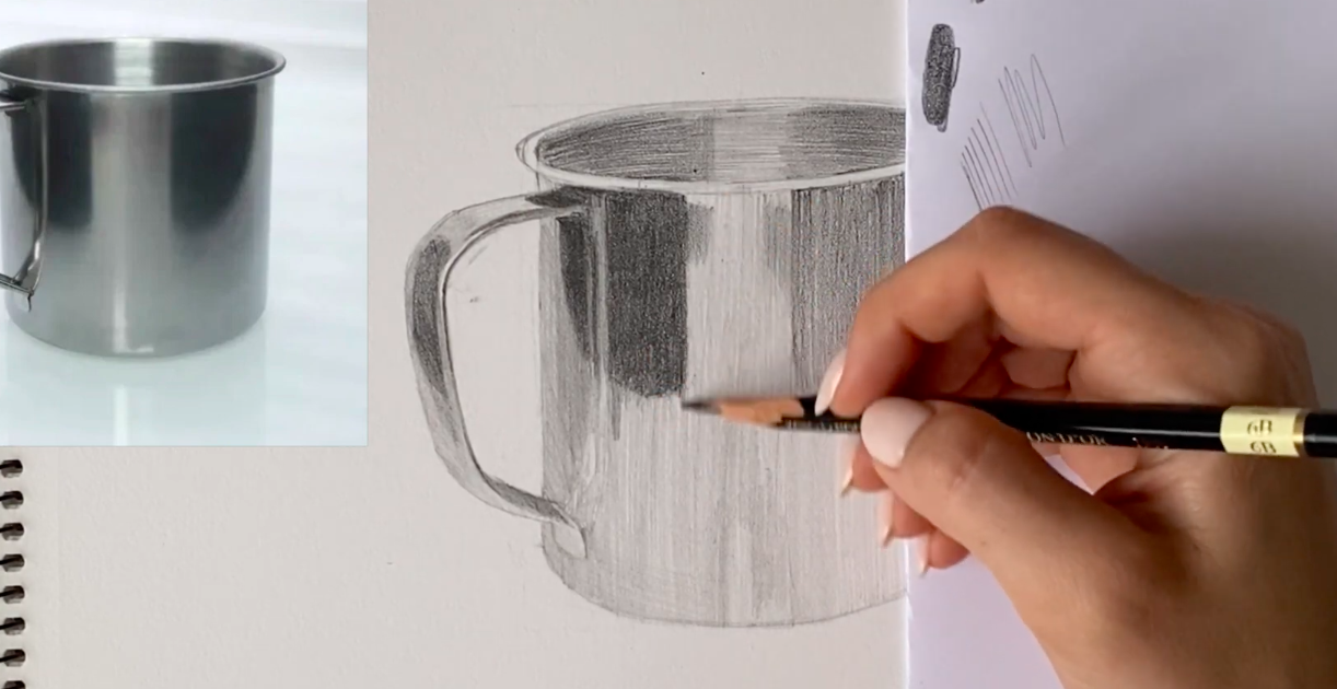 Как нарисовать чашку с различными углами обзора?