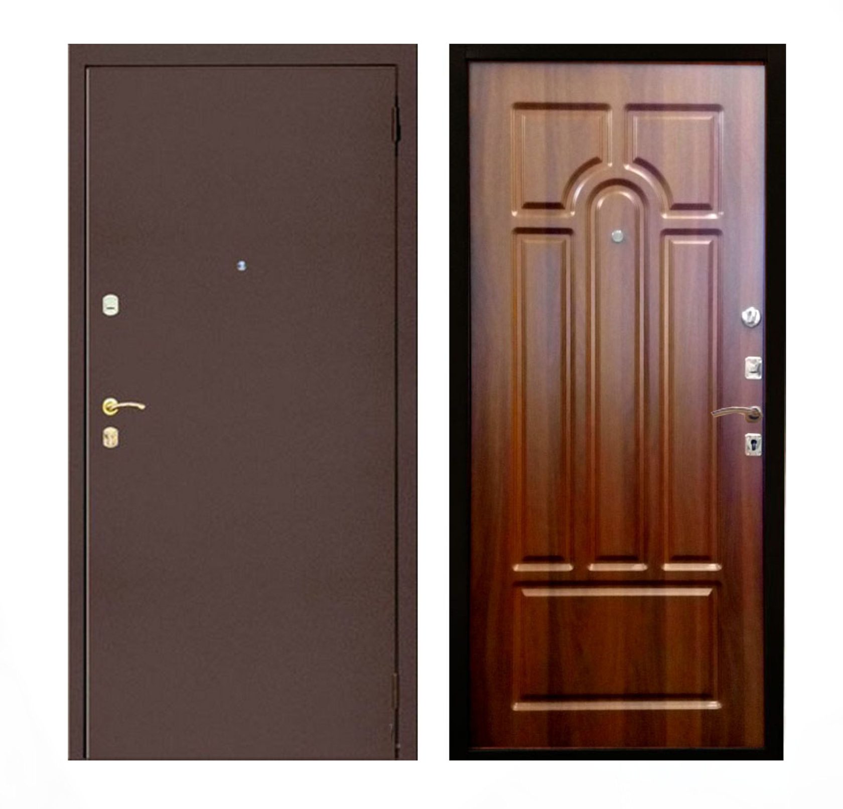 Металлические входные двери с МДФ покрытием