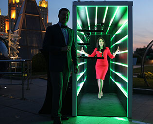 неоновая комната декорация для Мегафон