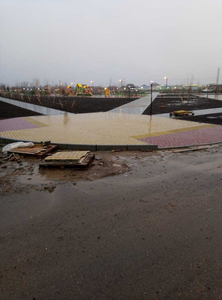 Благоустройство сквера в станице Выселки