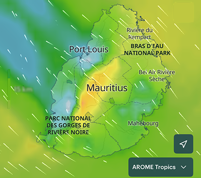 AROME Tropics forecast