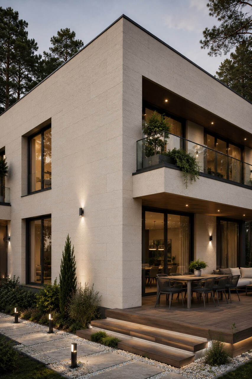 External Corner with flexible tile