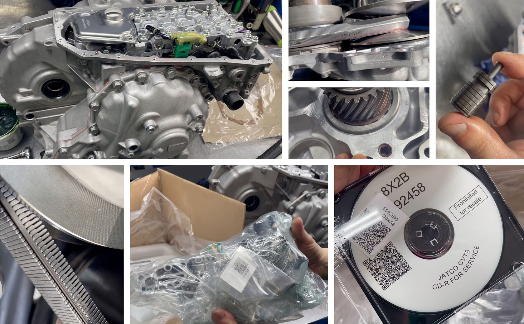 Новый гидроблок вариатора JF016E, новый ремень и диск Jatco CVT8 с калибровочными данными соленоидов